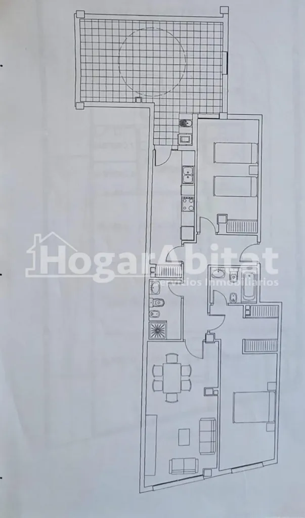 Plaan - Semi-Reformed Flat with Patio in Benaguasil