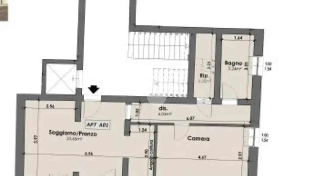 Plaan - Modern Apartment with Private Garden in Castelfranco Emilia