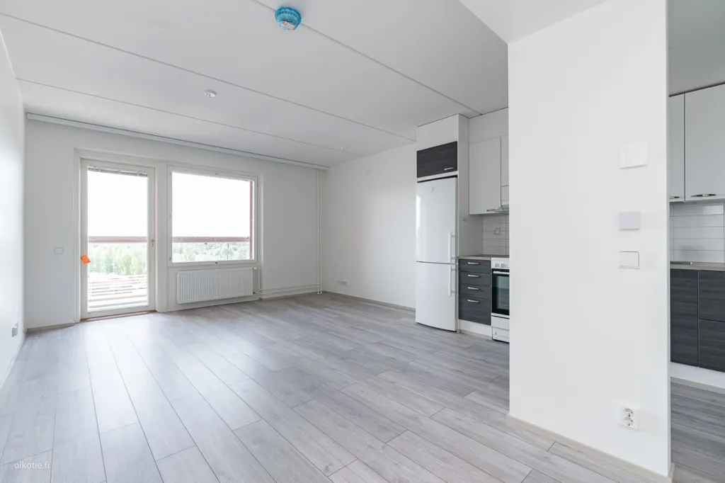 Kitchen - Modern Flat with Balcony in Keimola, Vantaa