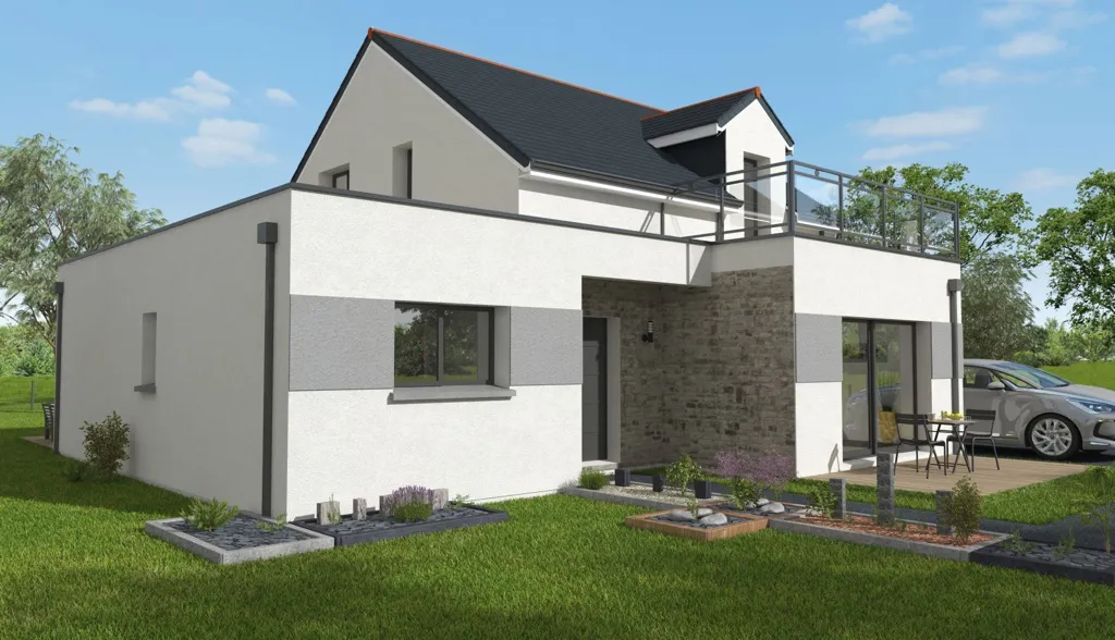 Maison Contemporaine avec Terrain à Landévant