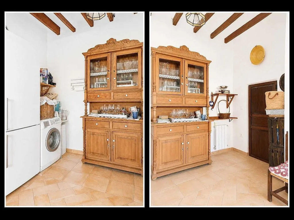 Cuisine - Rustic House with Pool in Torre del Rico