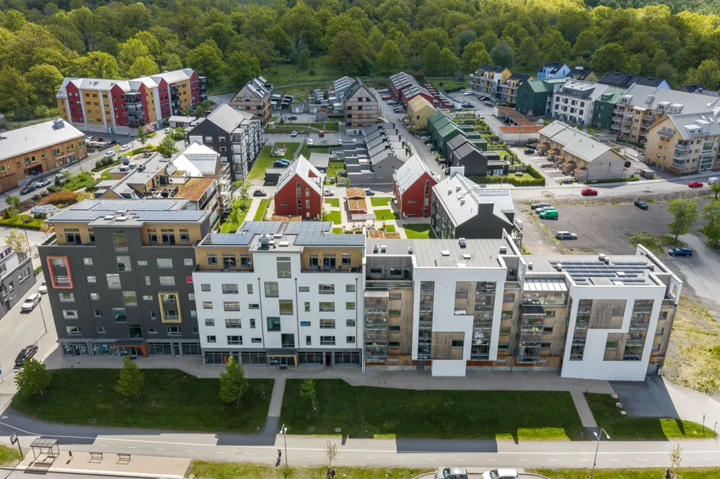 Vista aerea - Modern Studio with Balcony in Jönköping