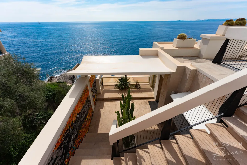 Terrasse - Appartement Duplex avec Vue Mer au Cap de Nice