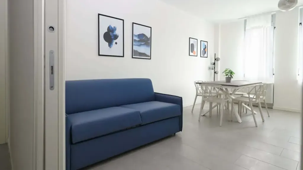 Séjour - Armed Studio with Balcony in Milan