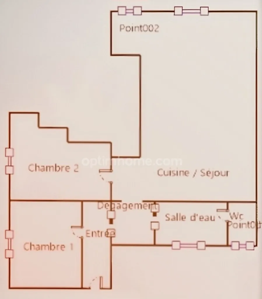 Plan - Appartement 3 Pièces avec Potentiel Locatif à Bourges