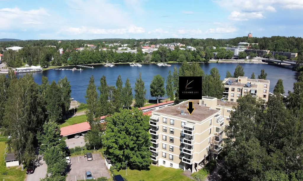 Õhuvaade - Flat with West View in Tähtiniemi, Heinola