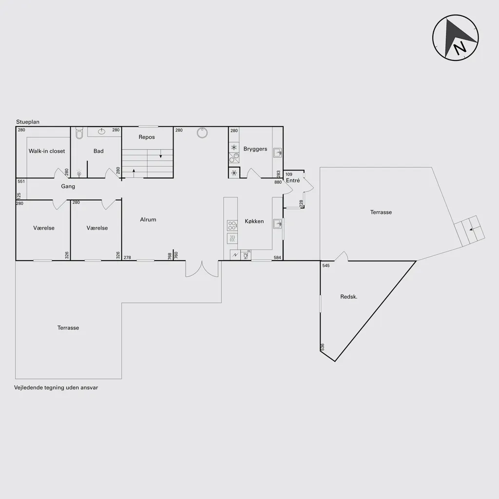 Plaan - Architect-designed House with Garden in Espergærde