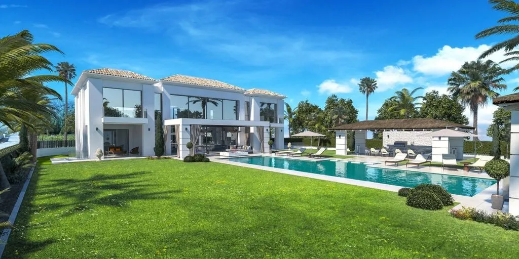 Piscine - Contemporary Villa with Pool in Estepona