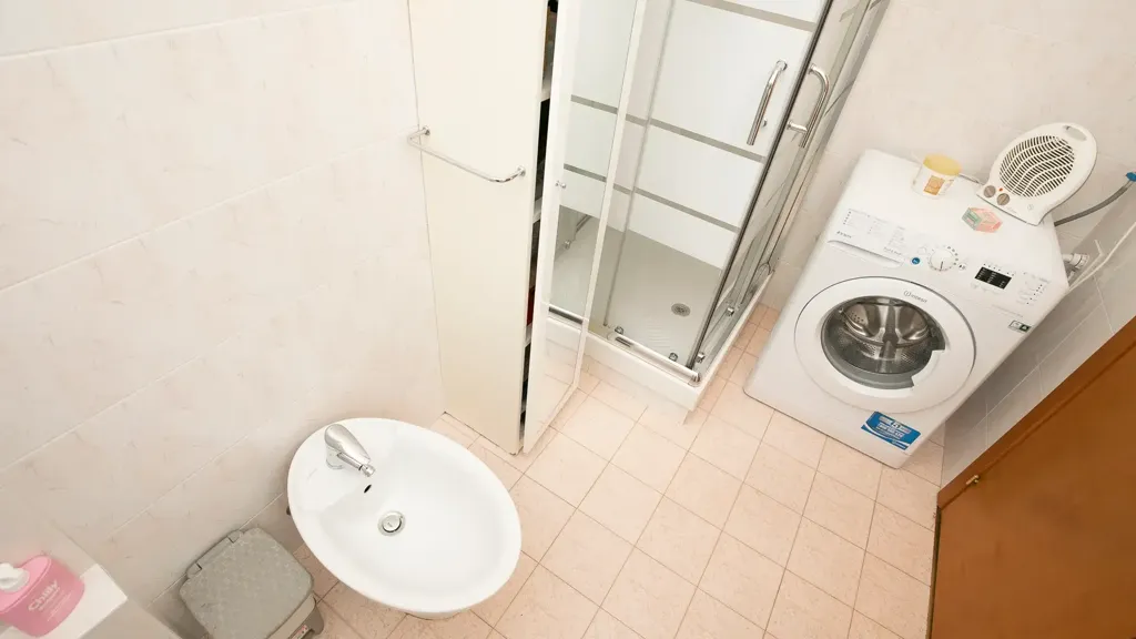 Salles de bain - Apartment with Private Parking in Genoa