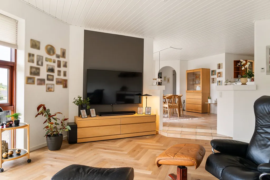 Living Room - Detached Villa with Garden in Støvring