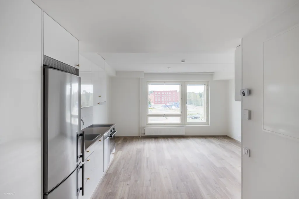 Cucina - Modern Studio with Balcony in Lamminpää, Tampere