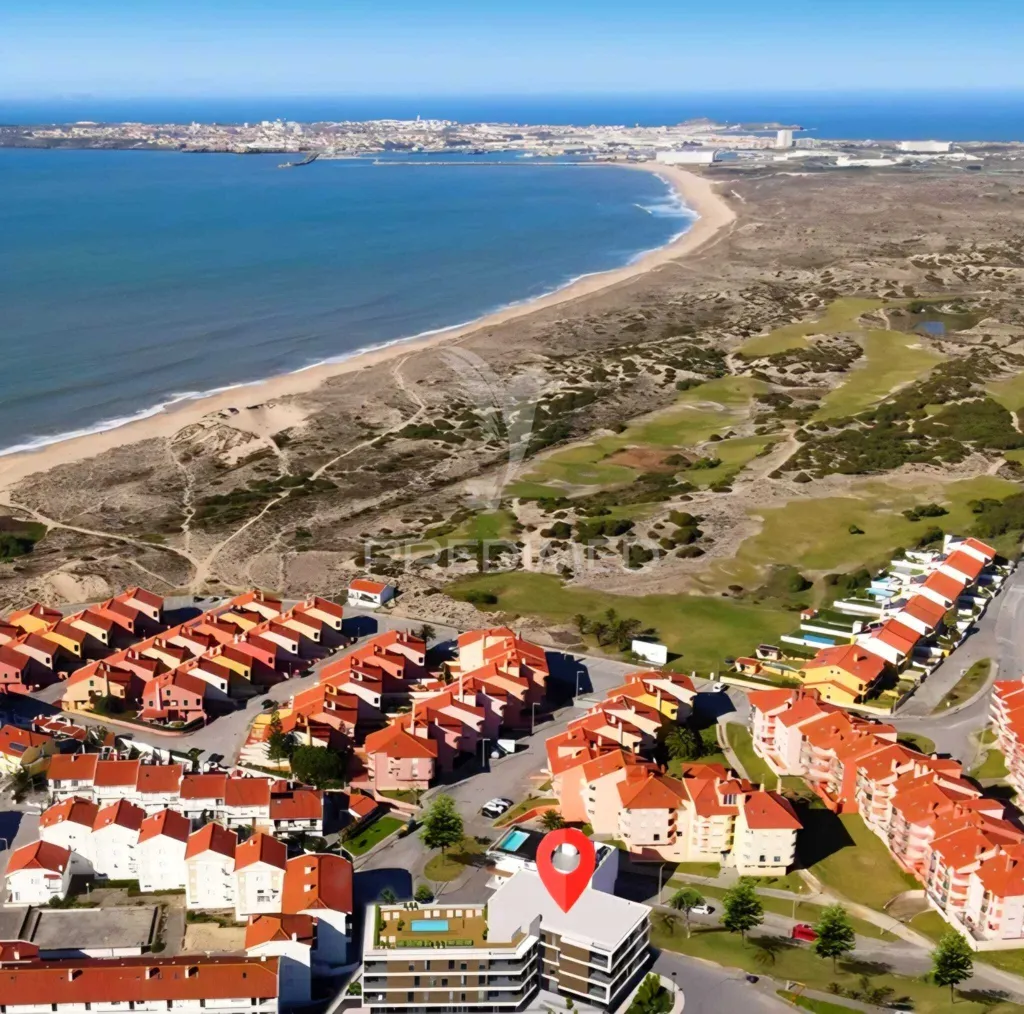Aerial - T2 Apartment with Sea View near Peniche