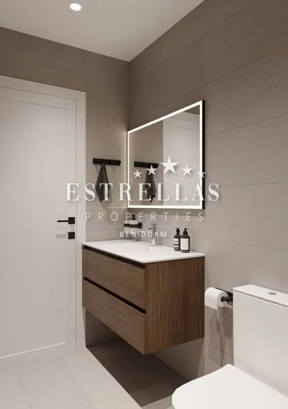 Salles de bain - Apartment with Pool near Playa de Poniente, Benidorm