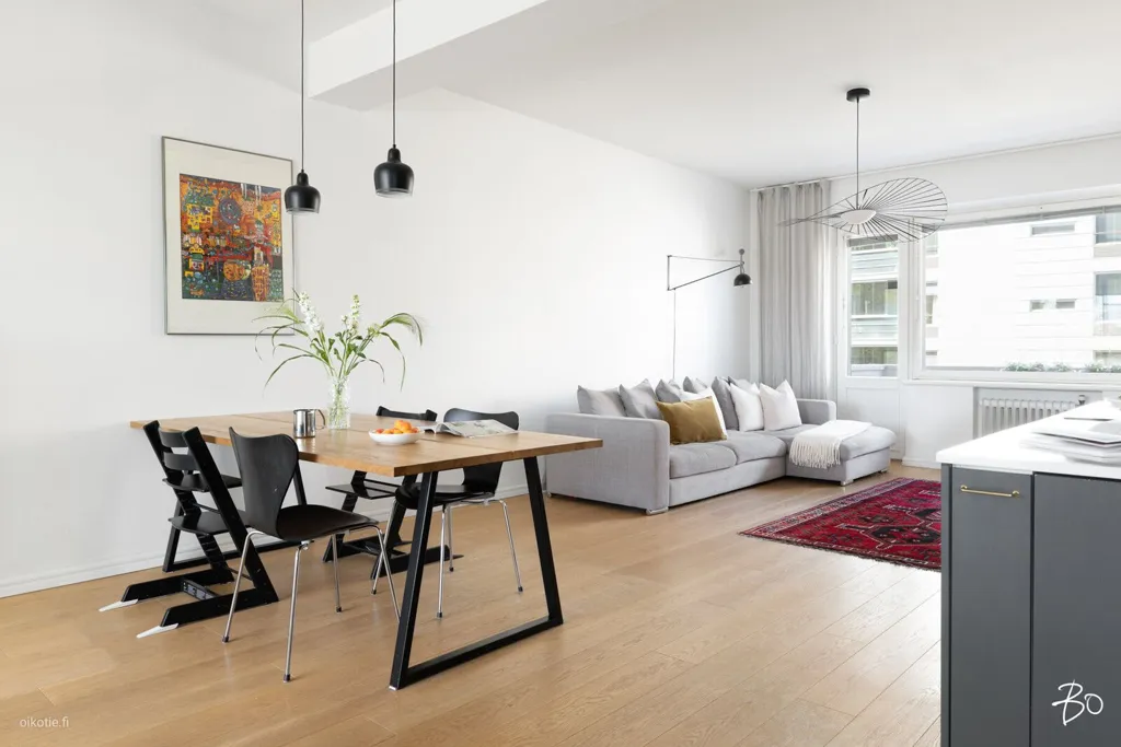 Söögituba - Modern Loft Apartment with Garden View in Taka-Töölö