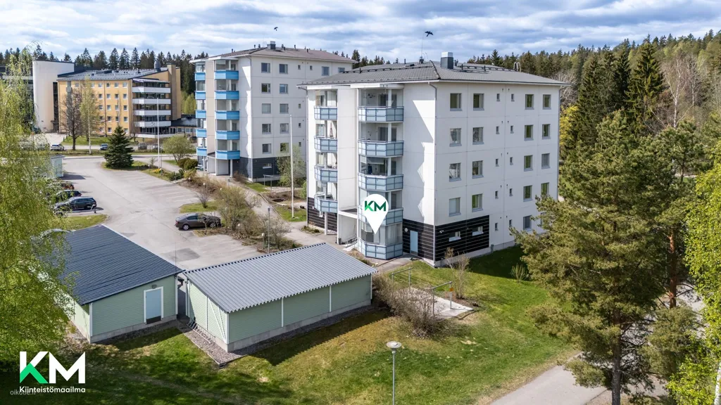 Vue aérienne - One-Bedroom Flat with Sauna in Jalkaranta