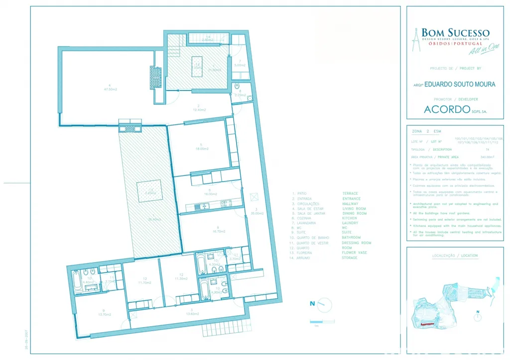 Plan - Construction Plot in Bom Sucesso Resort, Óbidos