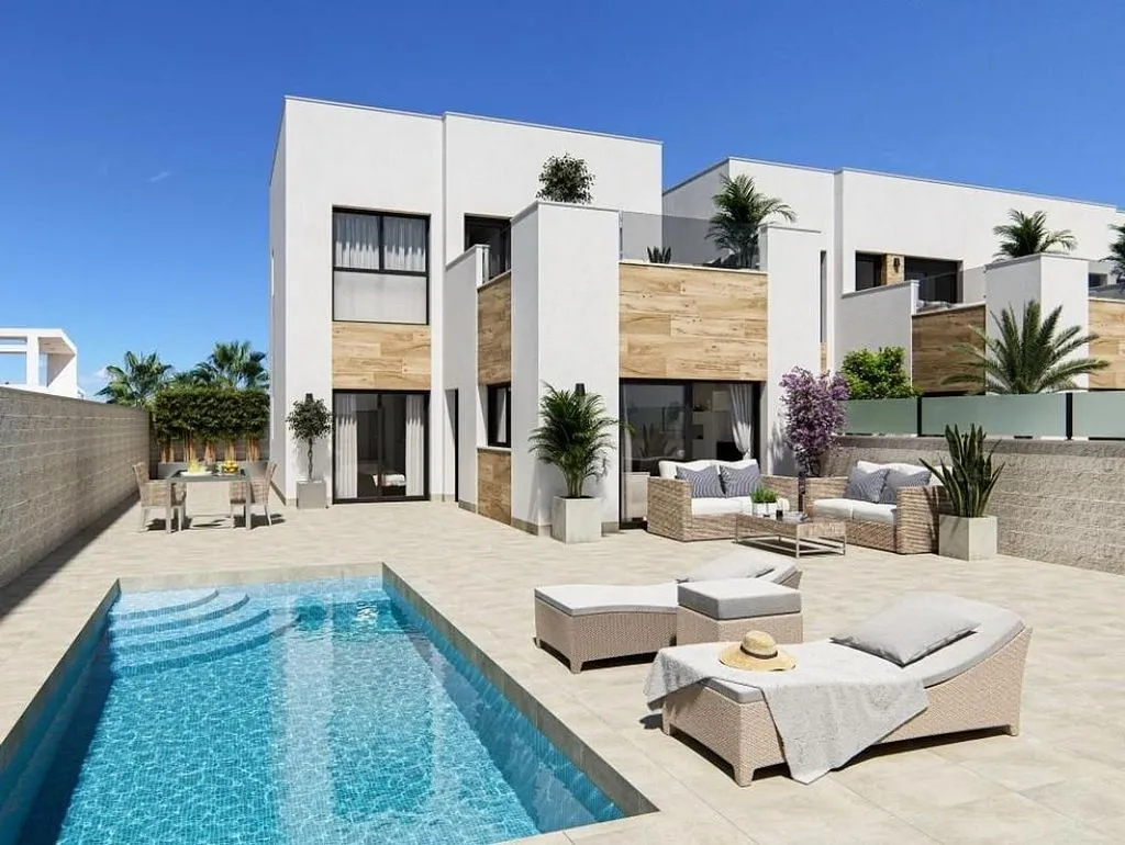 Pool - Chalet with Pool and Terrace in San Fulgencio