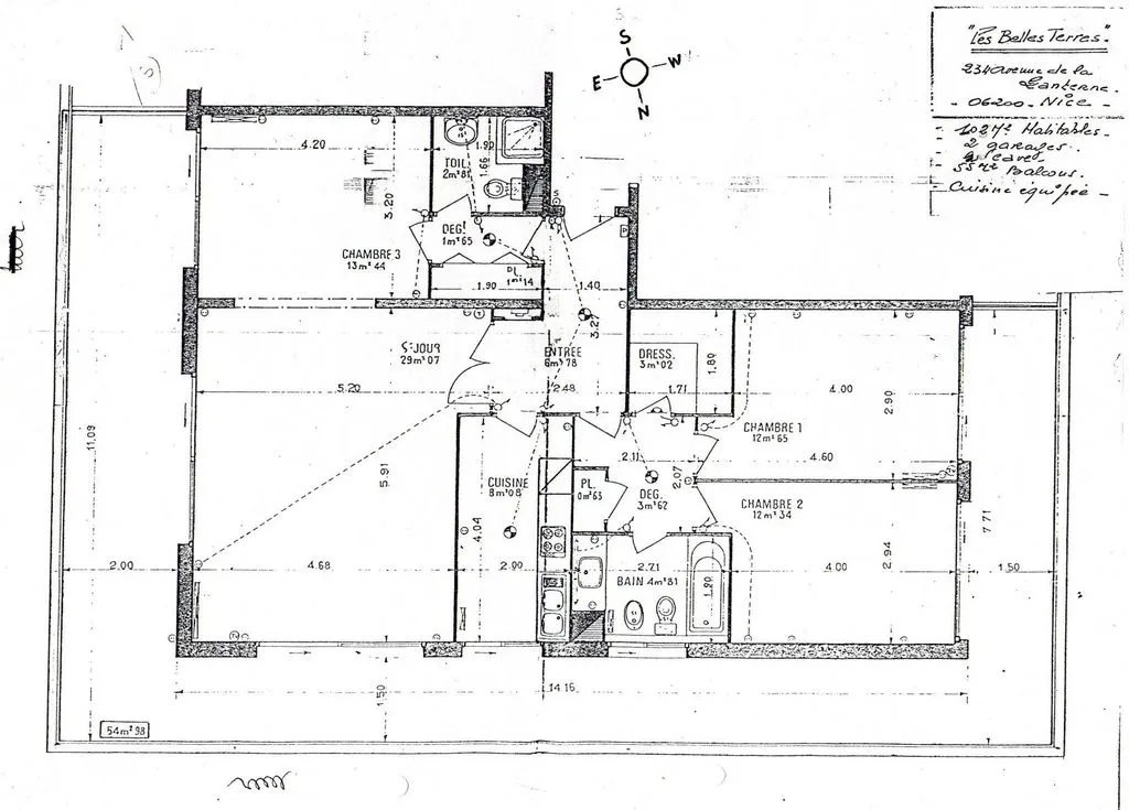 Floor Plan - Luxury Apartment with Sea View in Nice