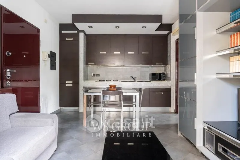 Living Room - Modern Bilocale with Balcony in Monza