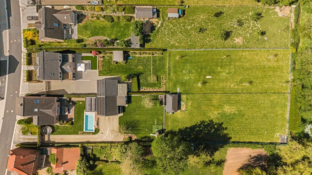 Aerial - Stately Villa with Garden in Romershoven