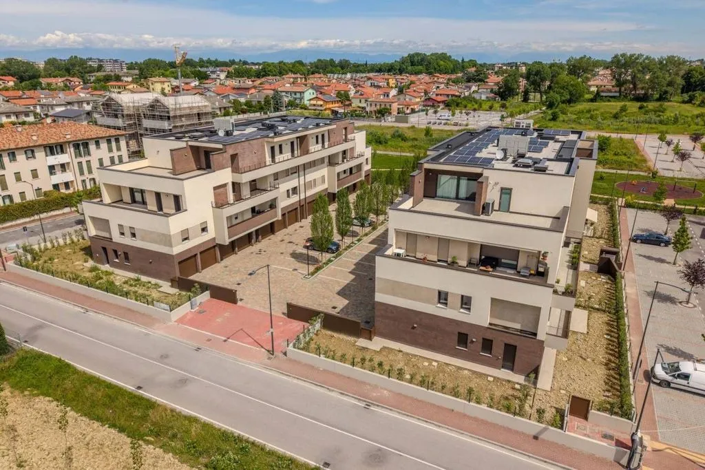 Vue aérienne - Luxury Penthouse with Terraces in Spinea