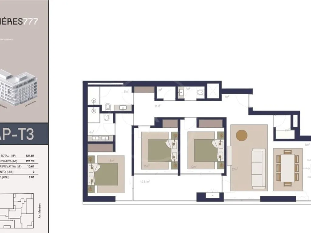 Plan - Luxury Apartment with Rooftop in Matosinhos