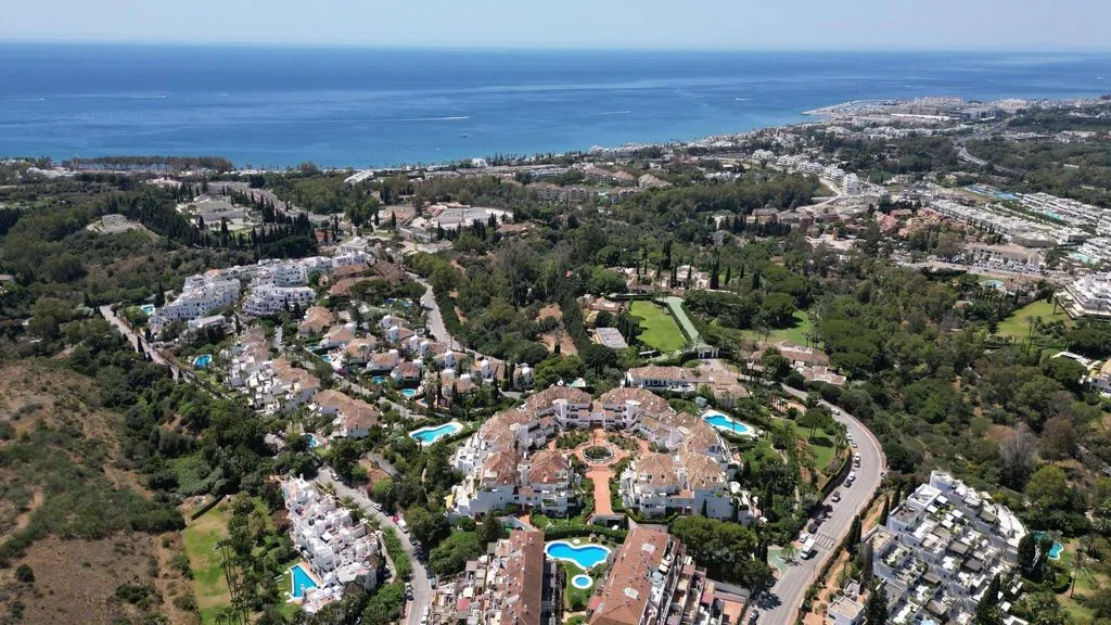 Aerial - Luxury Penthouse with Terraces in Marbella