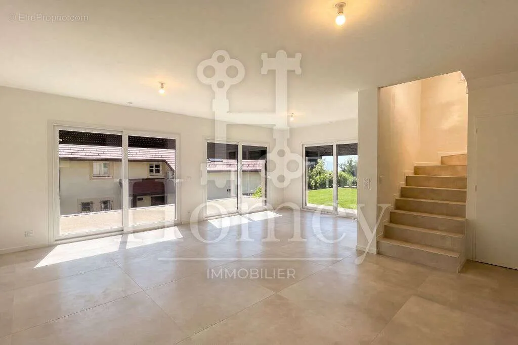 Soggiorno - New House with Panoramic View in Echenevex