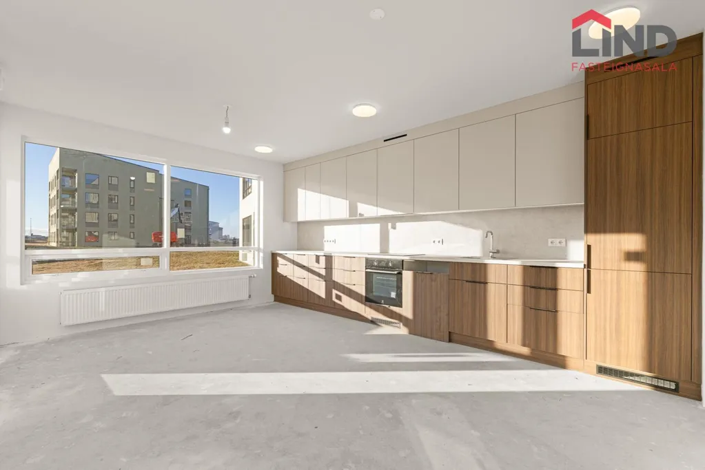 Köök - New Apartment with Elevator in Skarðshlíðarhverfi