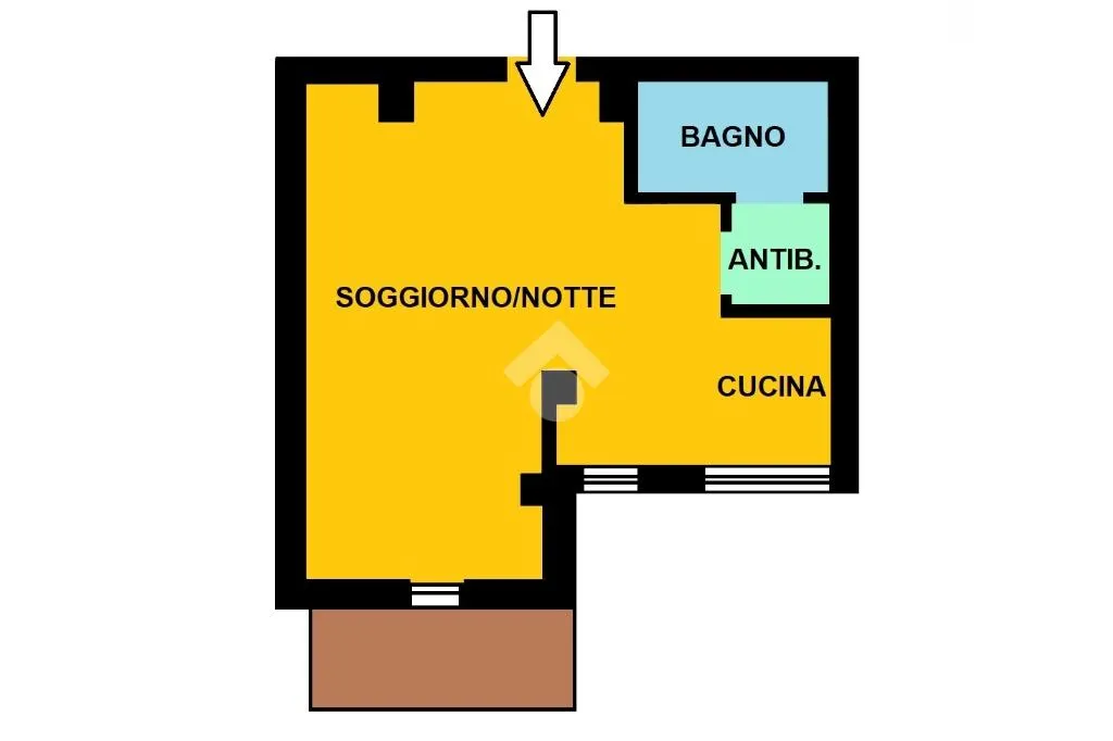 Plaan - Fully Furnished Studio with Balcony in Milan