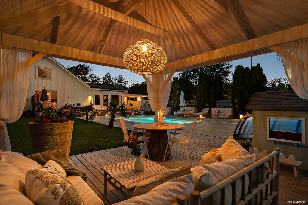 Terrasse - Villa with Pool in Stenhamra