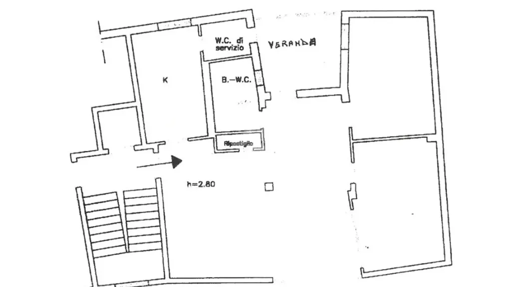 Plan - Apartment with Balcony in Potenza