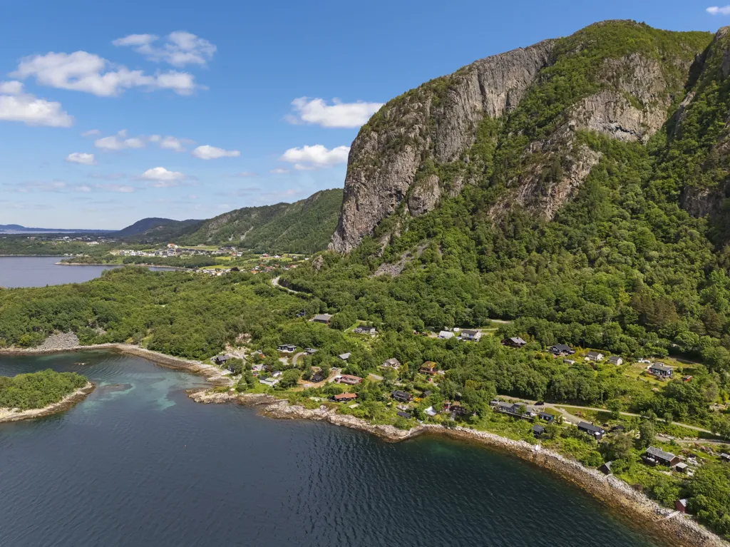 Vista aerea - Seafront Cottage with Private Garden in Gausetbukta
