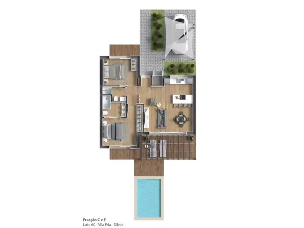 Planimetria - Luxury Villa with Pool in Silves