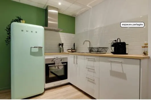 Cuisine - Studio Meublé en Résidence Étudiante à Villeneuve-d'Ascq