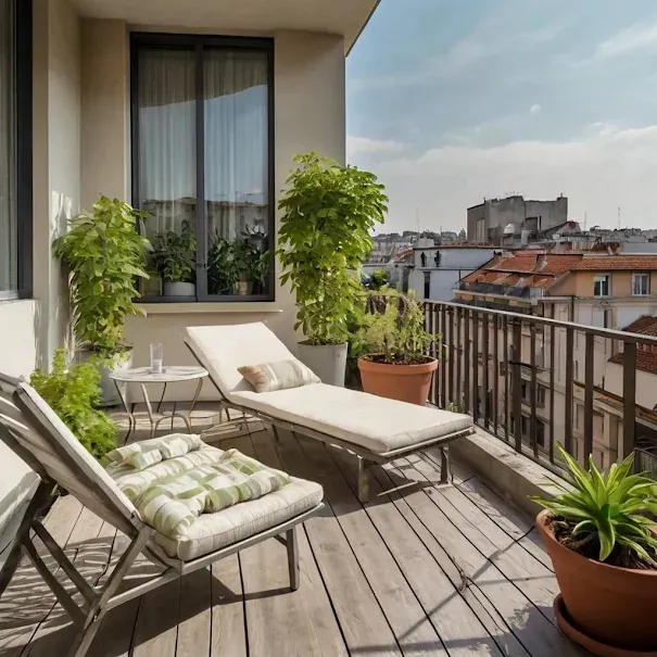 Terrasse - Appartement 3 Pièces avec Balcon à Ivry-sur-Seine
