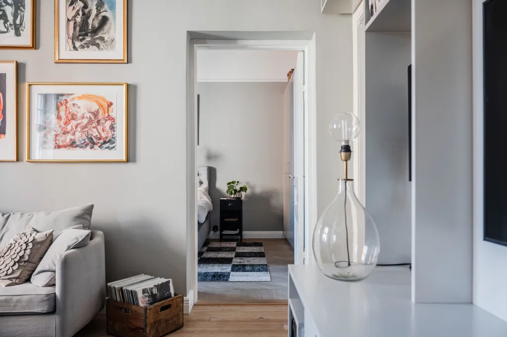 Séjour - Renovated Flat with Jugend Style in Uppsala