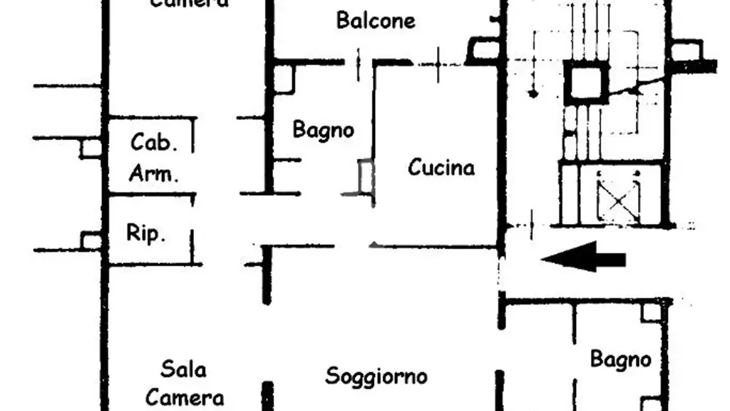 Plan - Apartment with Terrace in Basiglio