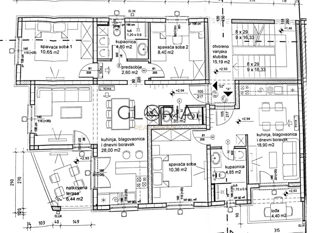 Planimetria - 2-Bedroom Apartment with Panoramic View in Podstrana