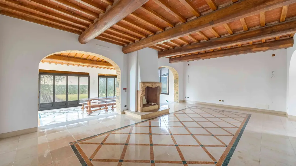 Living Room - Rustic Complex with Garden in Montespertoli