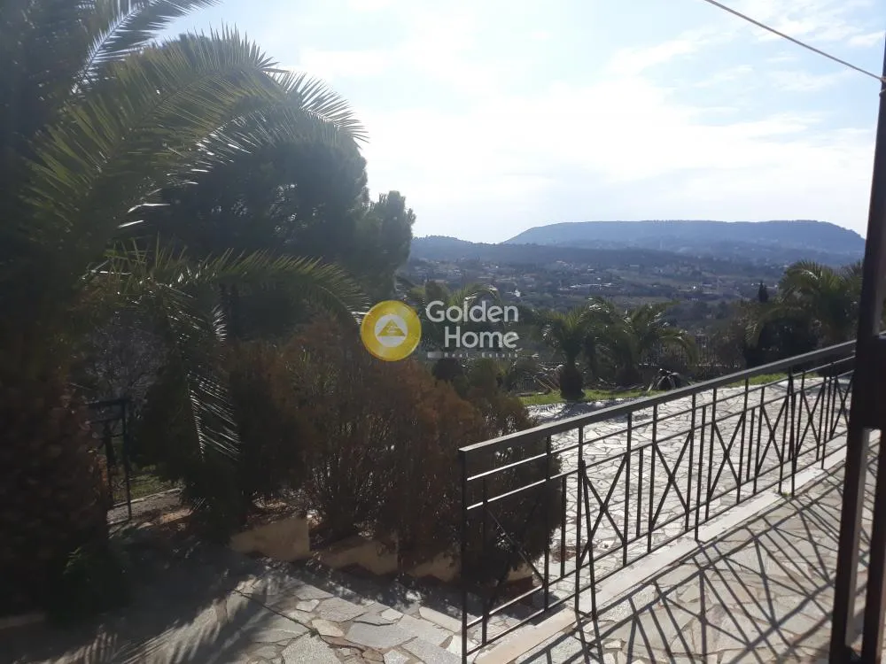 Terrasse - Villa with Sea View in Koropi