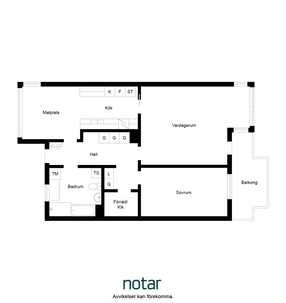 2-room apartment in Linköpings kommun
