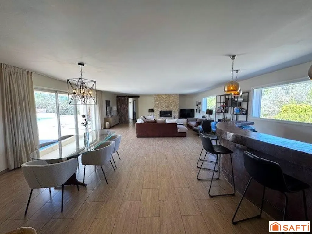Söögituba - Contemporary House with Pool in Ollières