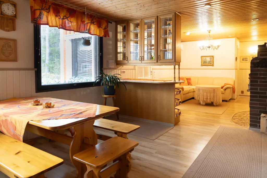 Sala da pranzo - Spacious House with Sauna in Ranua