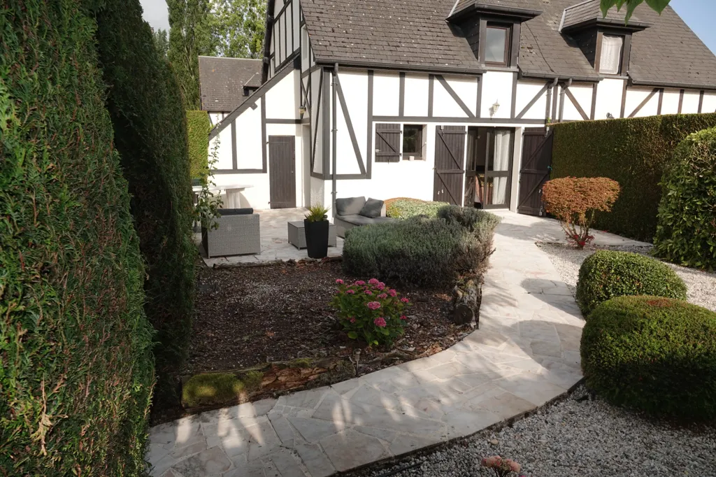 Jardin - Cottage avec Piscine et Tennis à Cabourg