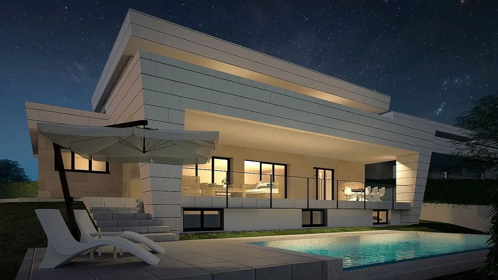 Pool - Chalet with Pool and Terrace in Las Rozas