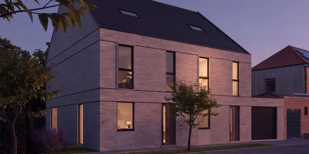Modern Couple Houses Project in Gent