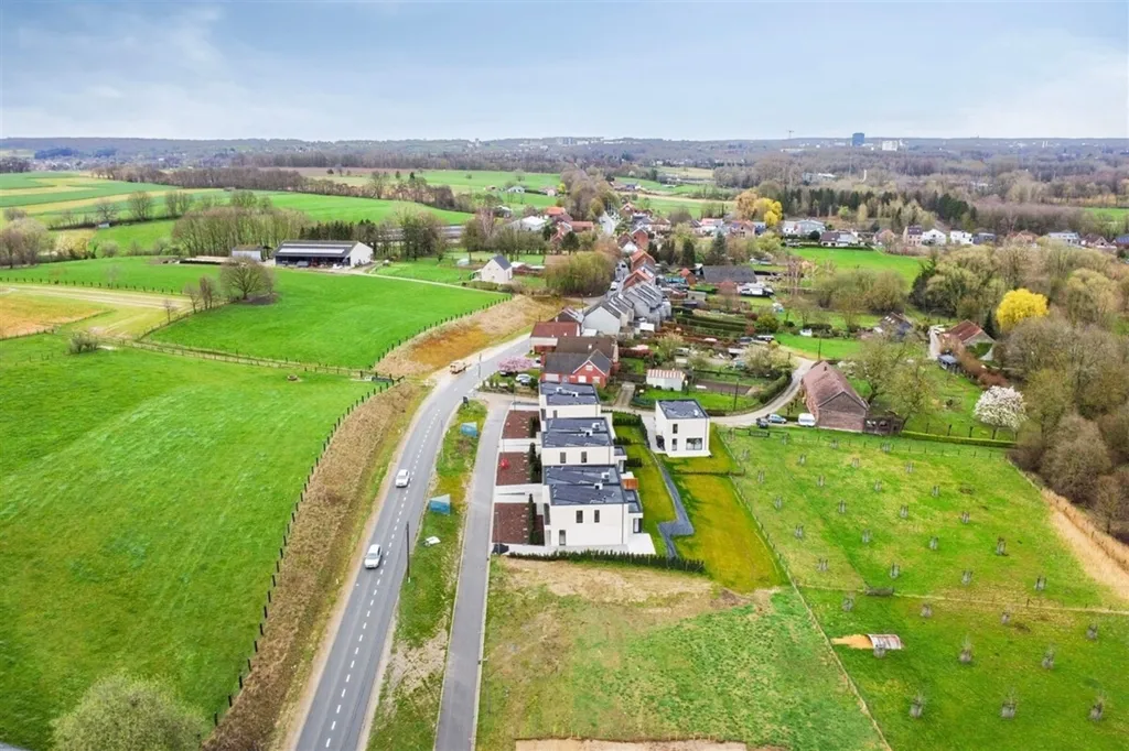 Aerial - Contemporary House with Garden in Korbeek-Dijle