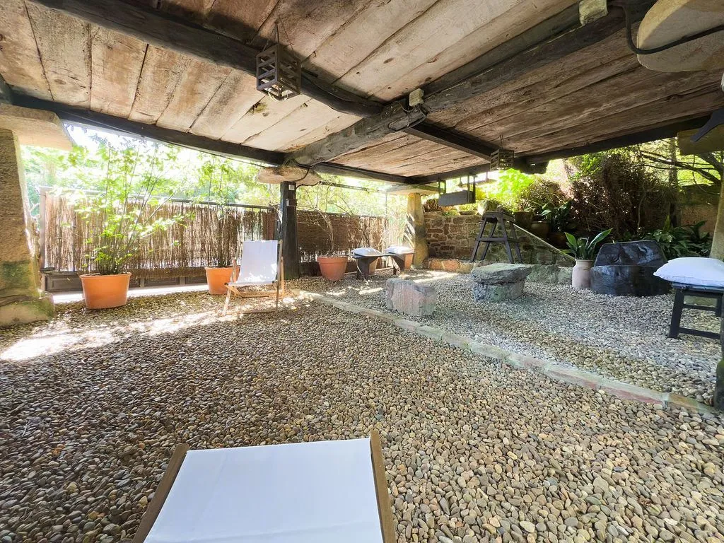 Terrasse - Rural House with Garden in Lugás