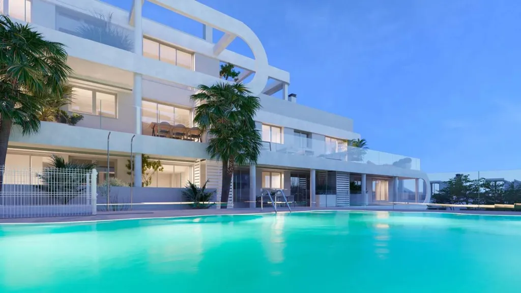 Piscine - Contemporary Apartments with Pool in Estepona